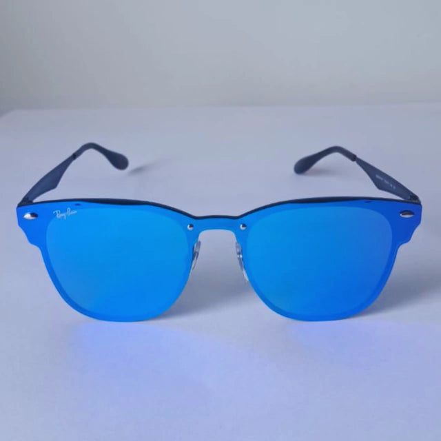 Anteojos De Sol Ray-ban Clubmaster Blaze RB3576 BLUE Espejado