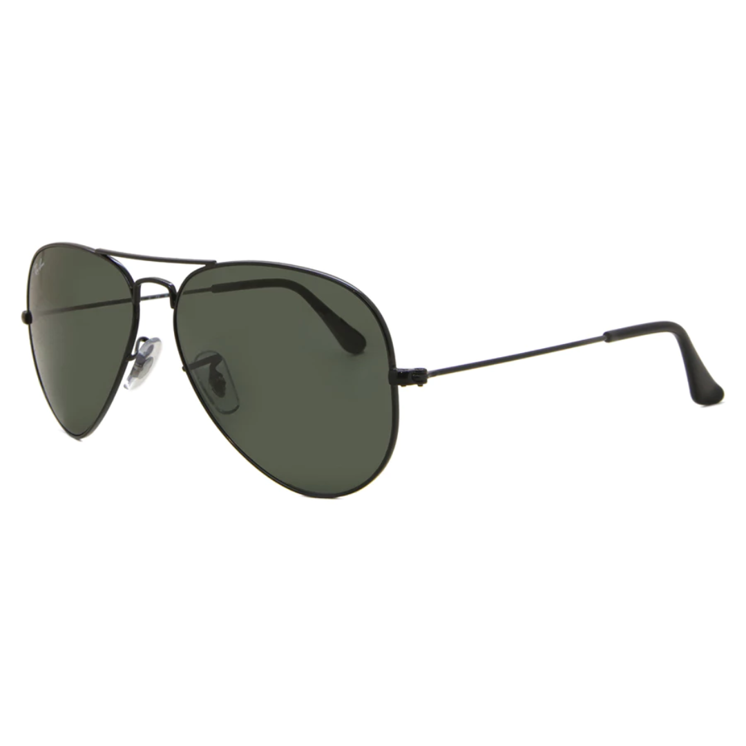 Anteojos de sol Ray Ban AVIADOR BLACK GREEN MEDIUM RB 3025 L2823 58