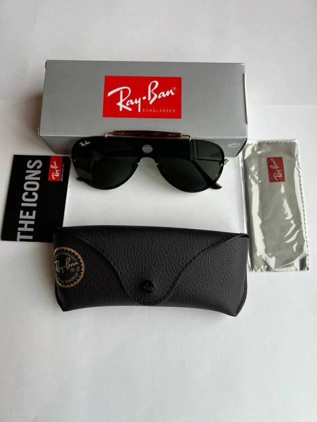 Anteojos De Sol Ray-ban Blaze Shooter classic black Green liso RB3581 001 71