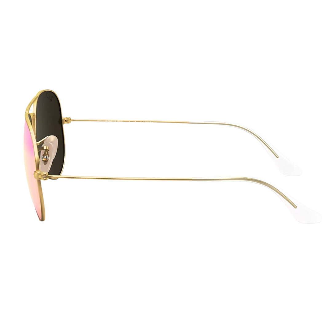 Anteojos de sol Ray Ban AVIADOR RB 3025 112/17 58 GOLD ROSA ESPEJADO