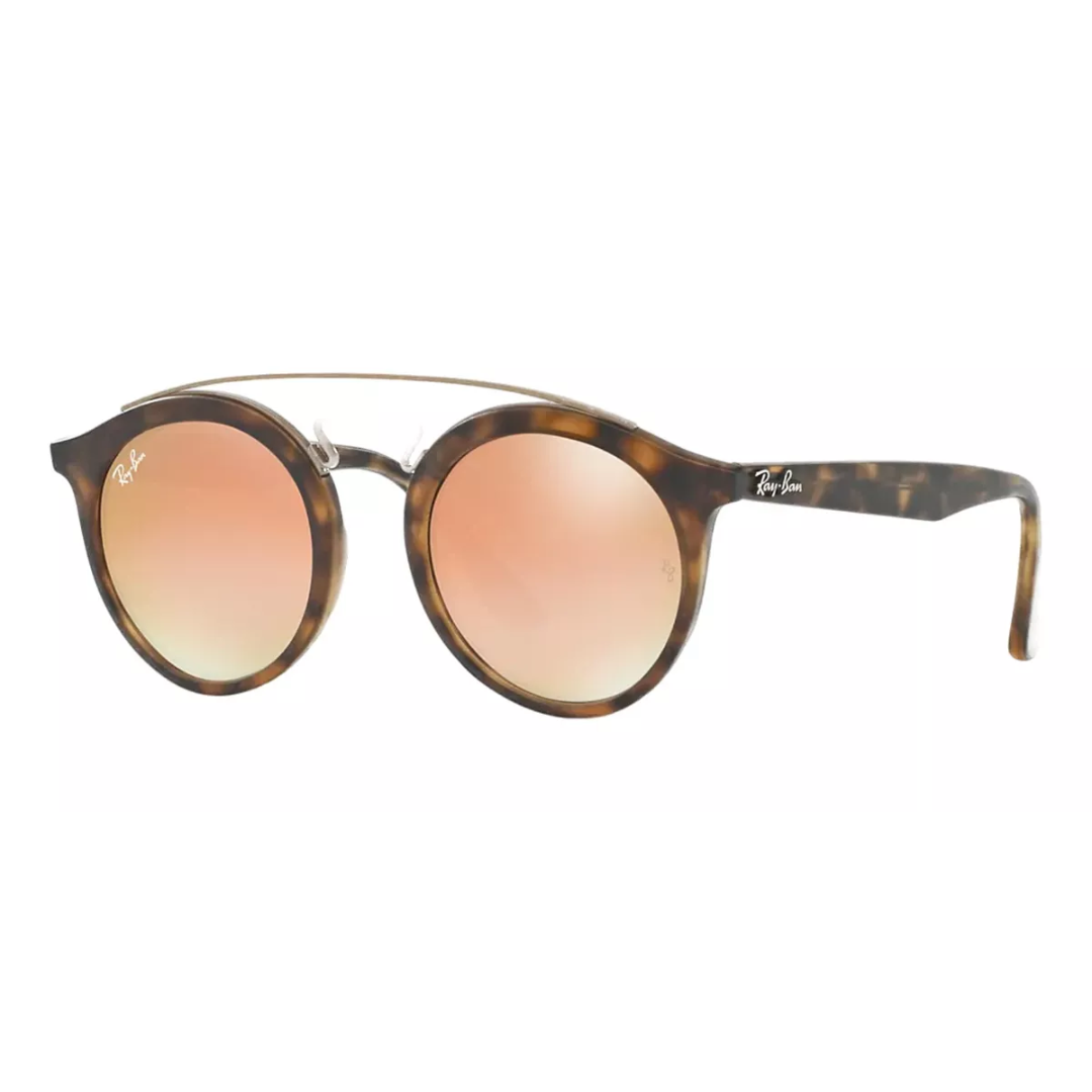 Anteojos De Sol Ray-ban Gatsby I Rosa Claro Espejado Polarizado