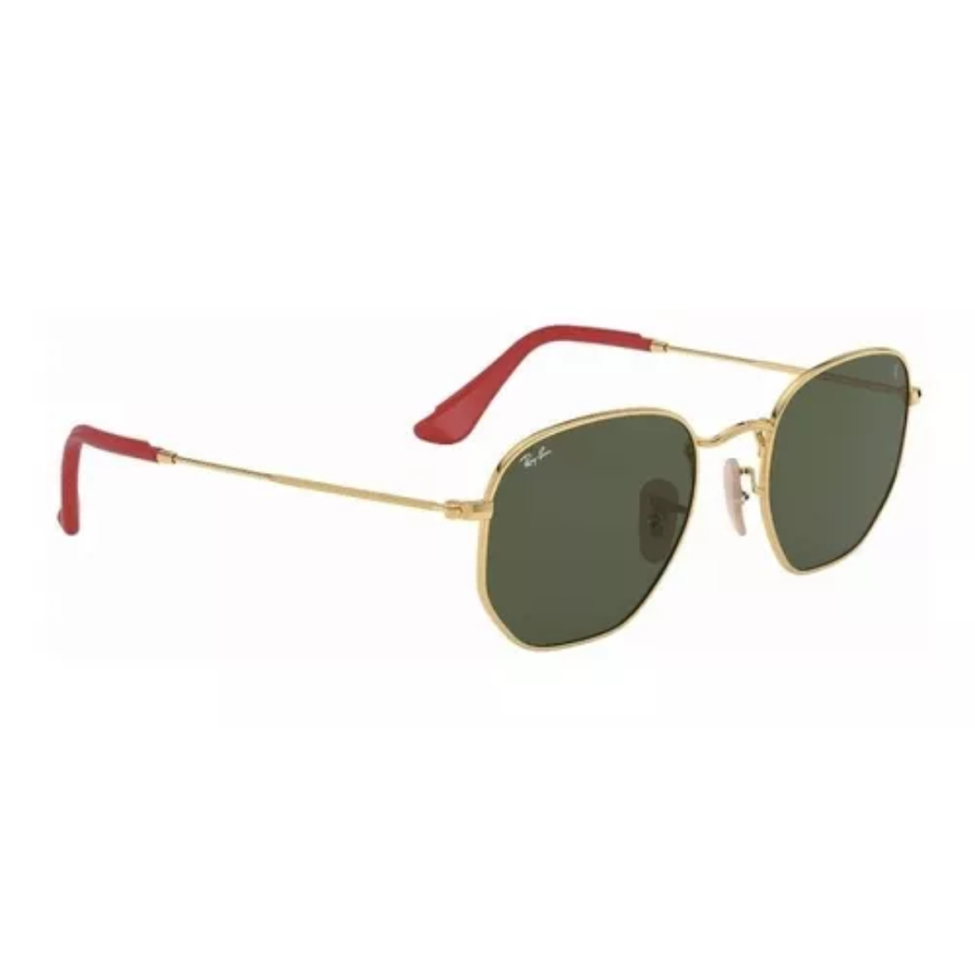 Anteojos de sol Ray Ban FERRARI HEXAGONAL RB 3548M F008 31 PATILLA PUNTA ROJA