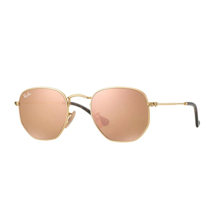 Anteojo Ray Ban ROUND METAL HEXAGONAL ROSA ESPEJADO RB 3548 001 Z2