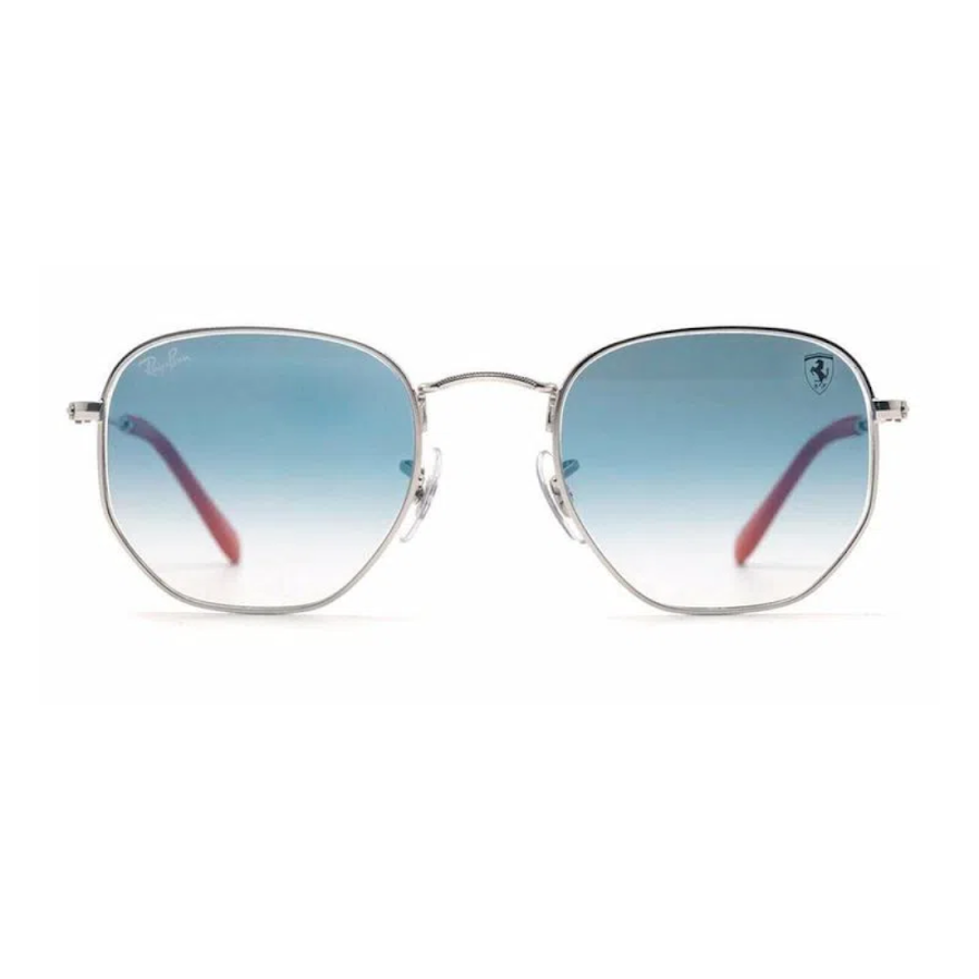 Anteojos de sol Ray Ban FERRARI HEXAGONAL RB 3548M F007 3F DEGRADÉ PATILLA PUNTA ROJA