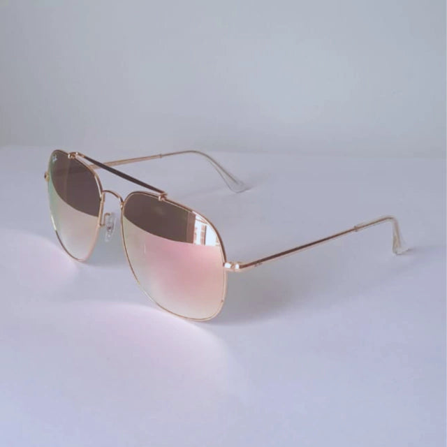 Anteojos De Sol Ray-ban Marshall Rosa Espejado RB3561 9001 I1