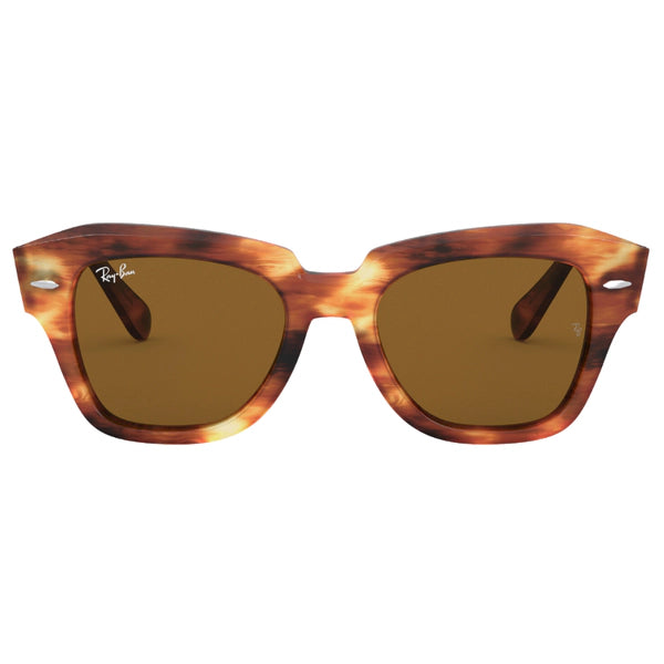 Anteojos De Sol Ray-ban State Street 2186 954/33 Lighting carey/marron liso