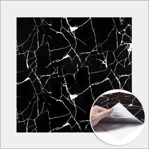 Placa 3D Negro Marquina