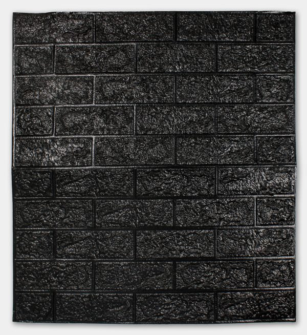 Placa 3D Ladrillos Vista Negro