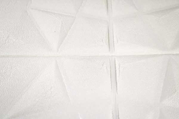 Placa 3D Piramides Blanco