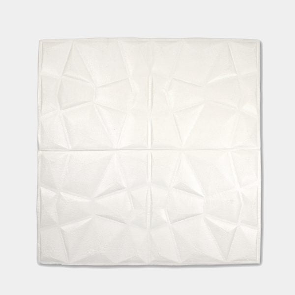Placa 3D Piramides Blanco