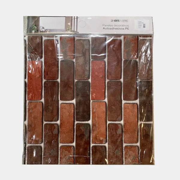 Placa Lisa Ladrillo Oscuro Pack x5 – 60×60