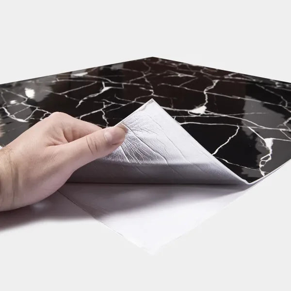 Placa 3D Negro Marquina