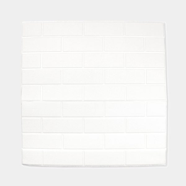 Placa 3D Ladrillos Plano Blancos