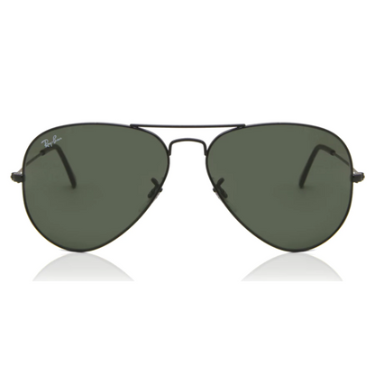 Anteojos de sol Ray Ban AVIADOR BLACK GREEN MEDIUM RB 3025 L2823 58