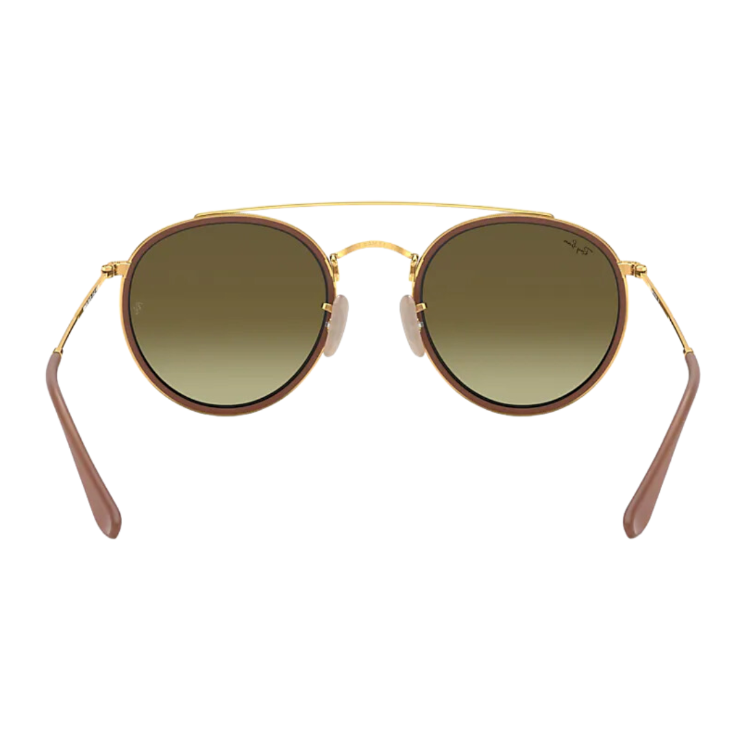Anteojos De Sol Ray-ban Round Double Bridge RB3647 001 40 Copper Espejado