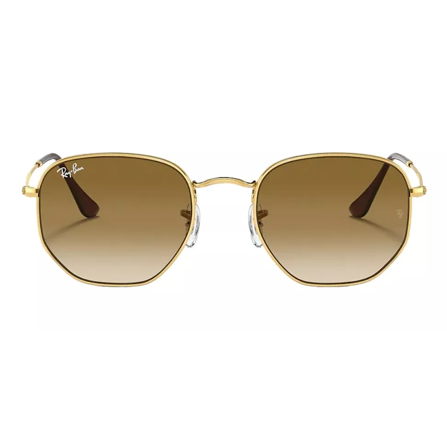 Anteojo Ray Ban ROUND METAL HEXAGONAL GOLD BROWN RB 3548 001 51