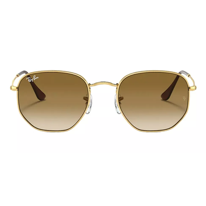 Anteojo Ray Ban ROUND METAL HEXAGONAL GOLD BROWN RB 3548 001 51