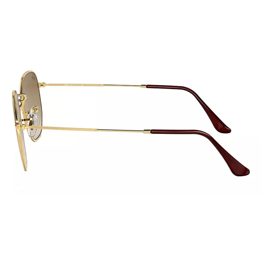 Anteojo Ray Ban ROUND METAL HEXAGONAL GOLD BROWN RB 3548 001 51