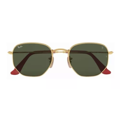 Anteojos de sol Ray Ban FERRARI HEXAGONAL RB 3548M F008 31 PATILLA PUNTA ROJA