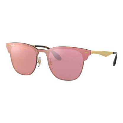 Anteojos De Sol Ray-ban Clubmaster Blaze RB3576 ROSA Espejado