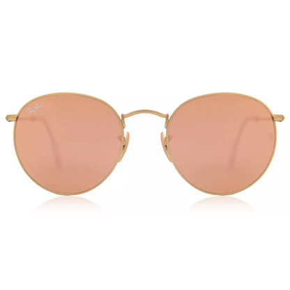 Anteojos De Sol Ray-ban Round Flash LensesRB3447 112 Z2 Copper Espejado