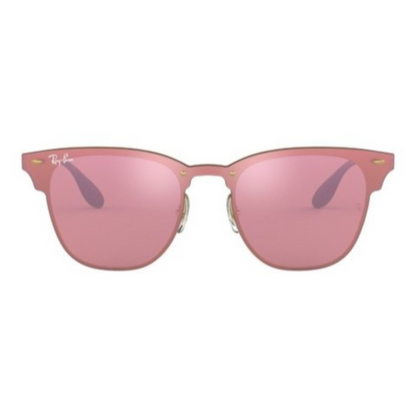 Anteojos De Sol Ray-ban Clubmaster Blaze RB3576 ROSA Espejado