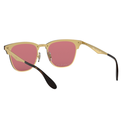 Anteojos De Sol Ray-ban Clubmaster Blaze RB3576 ROSA Espejado