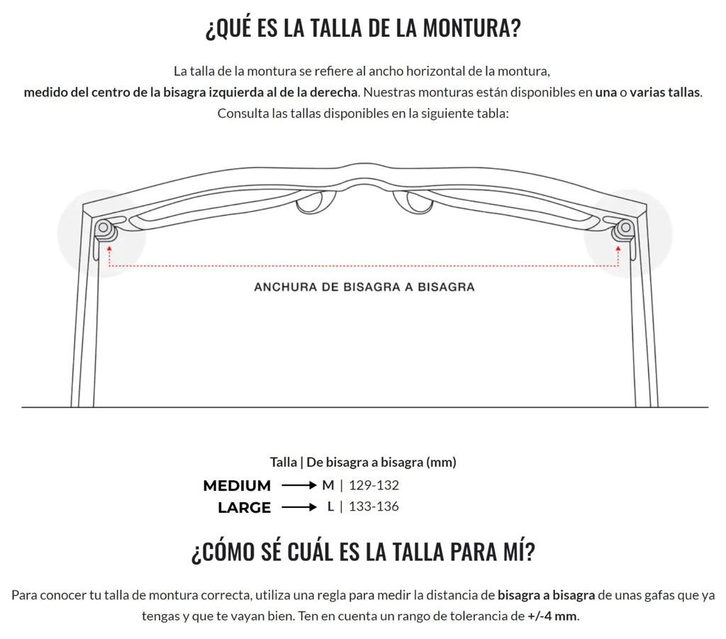 Originalidad de los Lentes RB - Talle