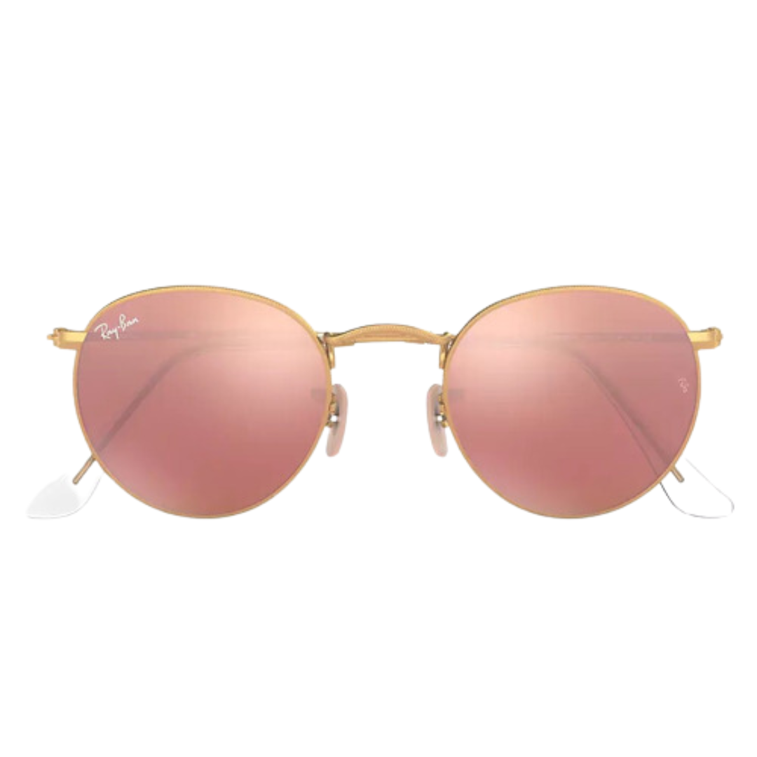 Anteojos De Sol Ray-ban Round Flash LensesRB3447 112 Z2 Copper Espejado