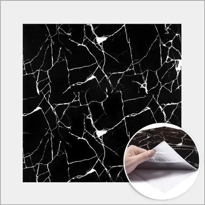Placa 3D Negro Marquina
