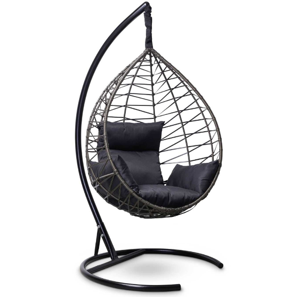 HAMACA GOTA TEJIDA CON BASE + ALMOHADON