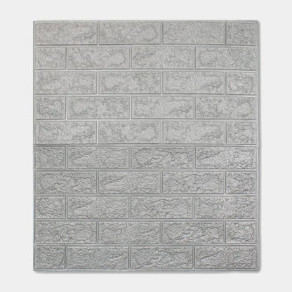 Placa 3D Ladrillos Vista Gris