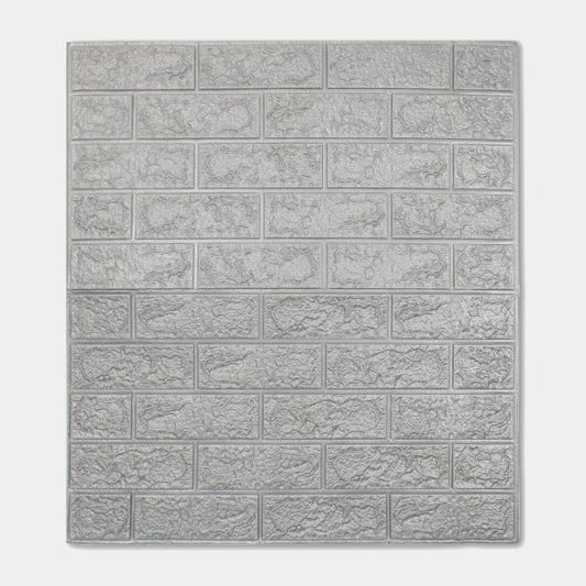 Placa 3D Ladrillos Vista Gris