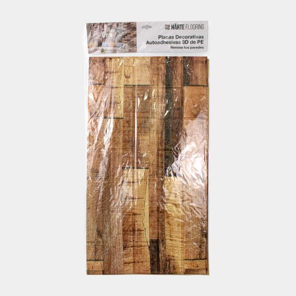 Placa 3D Ladrillo Madera