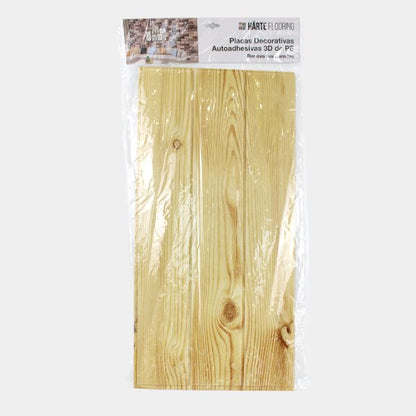Placa 3D Simil Madera Castaño