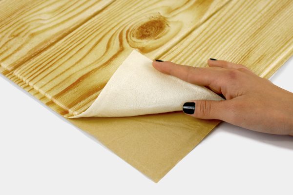 Placa 3D Simil Madera Castaño
