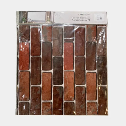 Placa Lisa Ladrillo Oscuro Pack x5 – 60×60