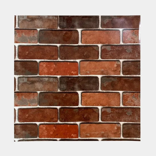 Placa Lisa Ladrillo Oscuro Pack x5 – 60×60