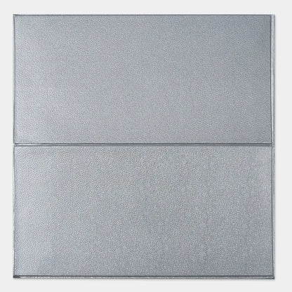 Placa 3D Franja Lisa Gris Pack x5