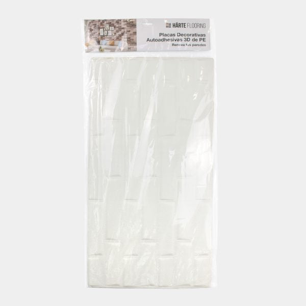 Placa 3D Rectangulos Irregulares Blanco