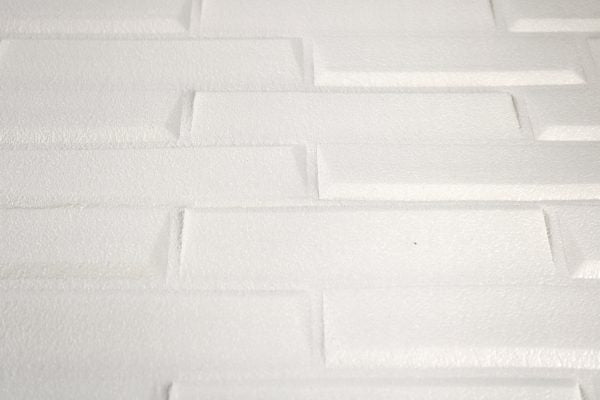 Placa 3D Rectangulos Irregulares Blanco