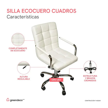 SILLA ECOCUERO X 2