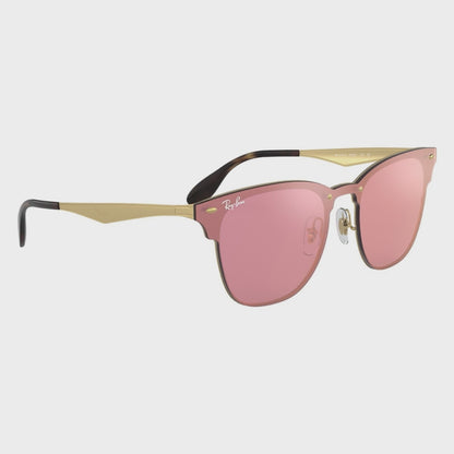 Anteojos De Sol Ray-ban Clubmaster Blaze RB3576 ROSA Espejado